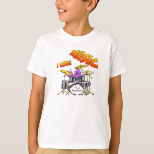 T-shirt van de Octopus van de muziek de