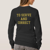 T-shirt van de politie van Grammar met lange mouwe (Achterkant)