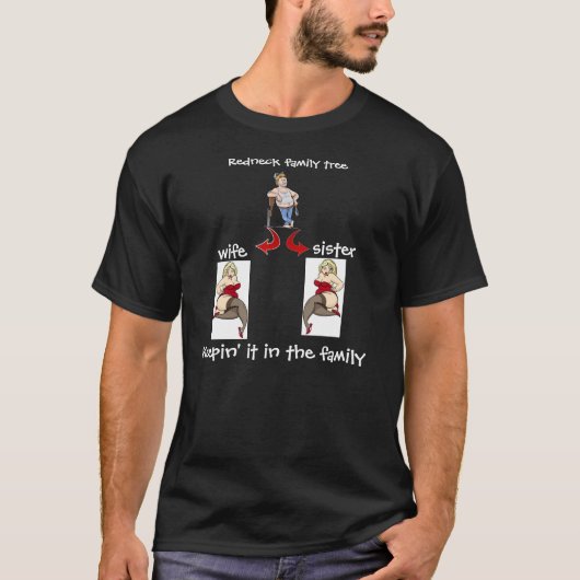 T-shirt van de roodneboomstam (Voorkant)