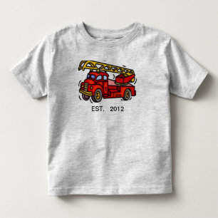T-shirt van een brandweerwagen