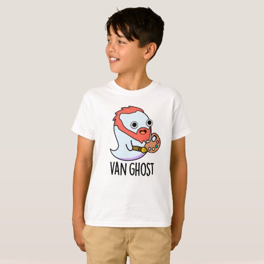 T-shirt Van Ghost Funny Artiste Ghost Pun (Devant entier)