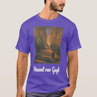 T-shirt Van Gogh Avenue des peupliers en automne Vintag ré