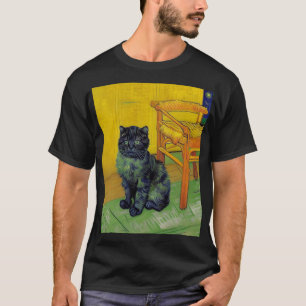 T-shirt Van Gogh Black Cat