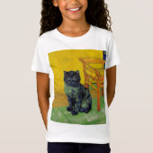 T-Shirt Van Gogh Black Cat (Devant)