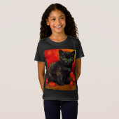 T-Shirt Van Gogh Black Kitten (Devant entier)