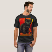 T-shirt Van Gogh Black Kitten (Devant entier)