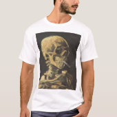 T-shirt VAN GOGH - crâne avec la cigarette 1885 (Devant)