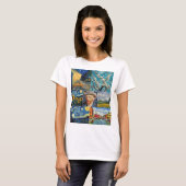 T-shirt Van Gogh Fine Art Collage (Devant entier)