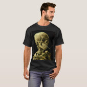 T-shirt Van Gogh Fumer du squelette (Devant entier)