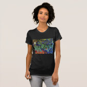 T-shirt Van Gogh Irises (F608) Art Vintage (Devant entier)