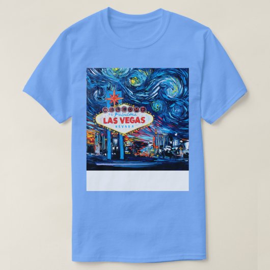 T-shirt van Gogh n'a jamais vu Vegas (Design devant)