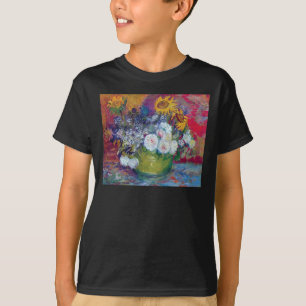 T-shirt Van Gogh - Nature morte avec roses et tournesols