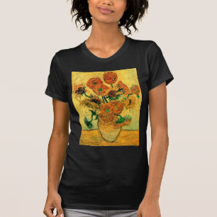 T-shirt Van Gogh - Nature morte Vase avec quinze tournesol