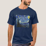 T-shirt Van Gogh * nuit étoilée<br><div class="desc">La nuit étoilée par Van Gogh. Veuillez visiter mon magasin pour une conception plus intéressante et plus de choix de couleur. =>     zazzle.com/iwheels*</div>
