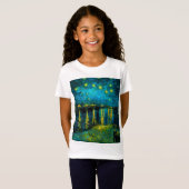 T-Shirt Van Gogh Nuit étoilée sur le Rhône (Devant entier)
