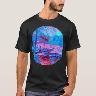 T-shirt Van Gogh Pêche au printemps Remi Célèbre art Vinta