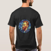 T-Shirt Van Gogh portait art double Design    (Dos)
