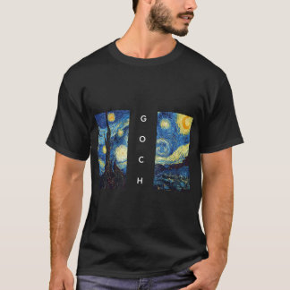 T-shirt Van Gogh Split‑Painting