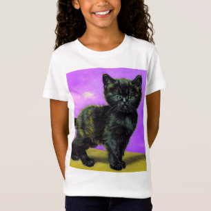 T-Shirt Van Gogh Style Cat