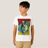 T-shirt Van Gogh Tabby Cat (Devant entier)