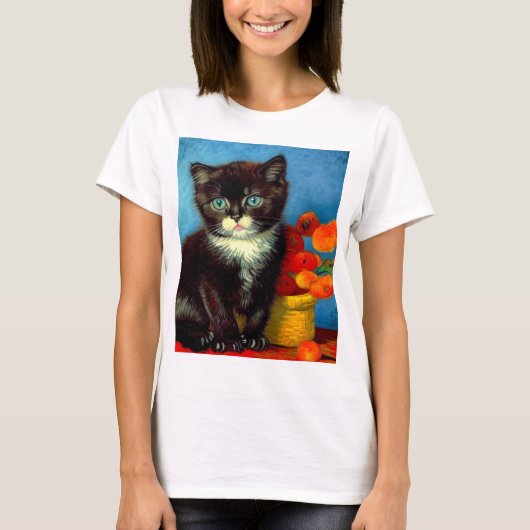 T-shirt Van Gogh Tuxedo Cat (Devant)