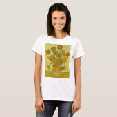 T-shirt Van Gogh Vase avec 15 tournesols GalleryHD (Devant entier)