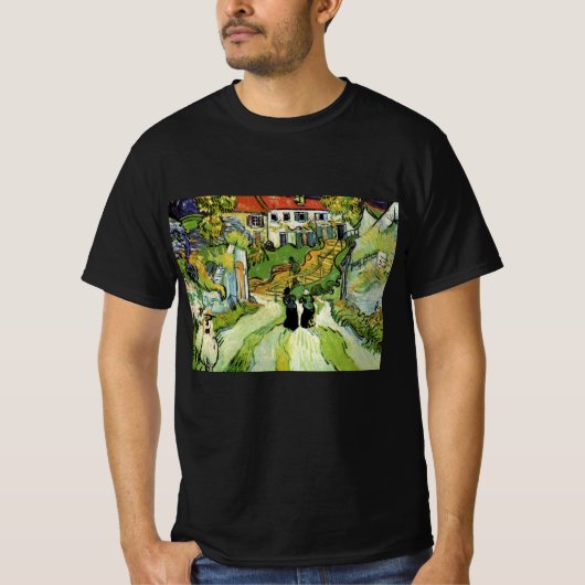 T-shirt Van Gogh Village Street et Steps Auvers, Figures (Devant)