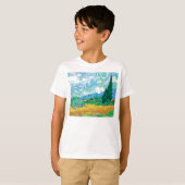 T-shirt Van Gogh Wheatfield avec Cyprès (Devant entier)
