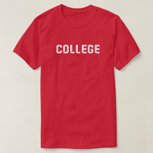 T-shirt van het College (aangepast) (Design voorkant)
