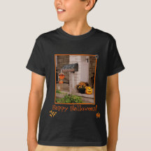 T-shirt van het Kind "Halloween Porch"