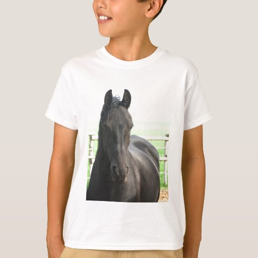 T-shirt van het Kind van Friesian Horse (Voorkant)