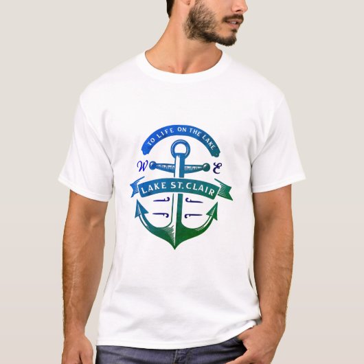 T-shirt van het meer St. Clair (Voorkant)