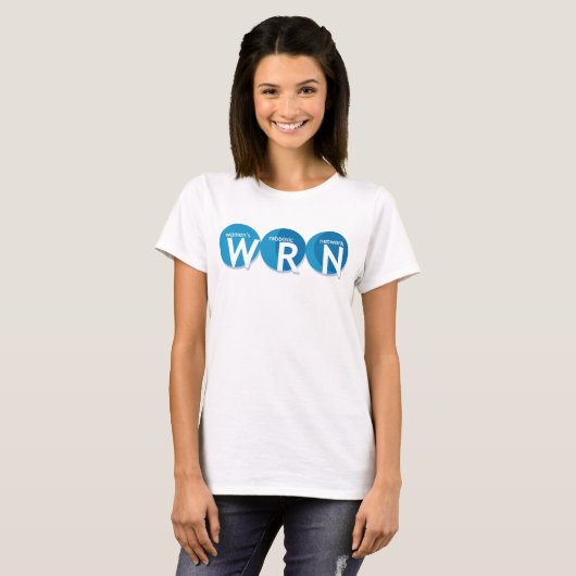 T-Shirt van het rabbijn-netwerk van vrouwen (Voorkant volledig)