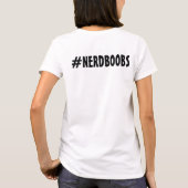 T-shirt van het vrouwelijk Nerdboobs (Achterkant)