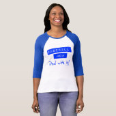 T-shirt van honkbalmama (Voorkant volledig)