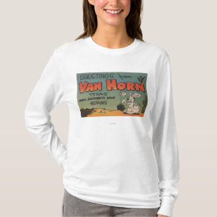 T-shirt Van Horn, le Texas (lièvre et corneille)