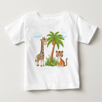 T-shirt van kinderen met Schattigee Cartoon Dieren