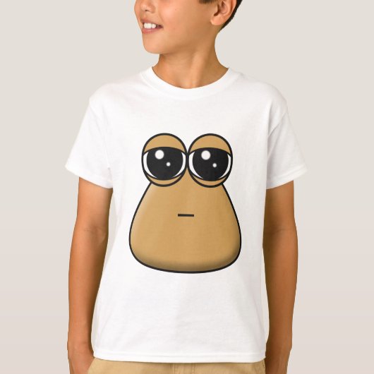 T-shirt van kinderen - Sad Baby Pou (Voorkant)