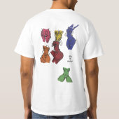 T-shirt van kleurrijk lichaam (Achterkant)