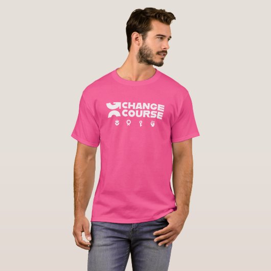 T-shirt van koerswijziging (Voorkant volledig)