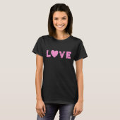 T-Shirt van liefdesroze vrouwen (Voorkant volledig)