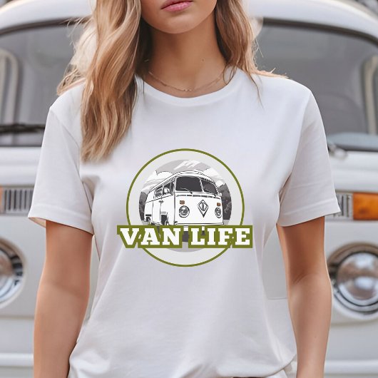 T-shirt Van Life green