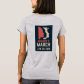 T-shirt van maart voor vrouwen (Achterkant)