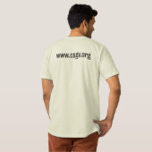 T-shirt van organisch Afbeelding van Pistolen (Achterkant volledig)