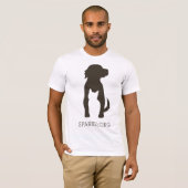 T-SHIRT VAN SPARED-logo - bruin (Voorkant volledig)