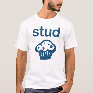 T-shirt van Stud Muffin (blauw) Funny