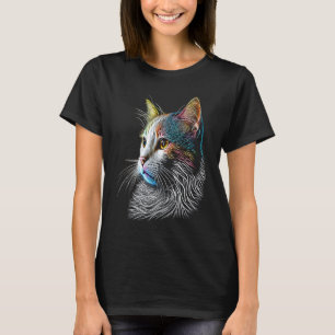 T-shirt Van Turc Graphique coloré Papa Maman Femmes Chat