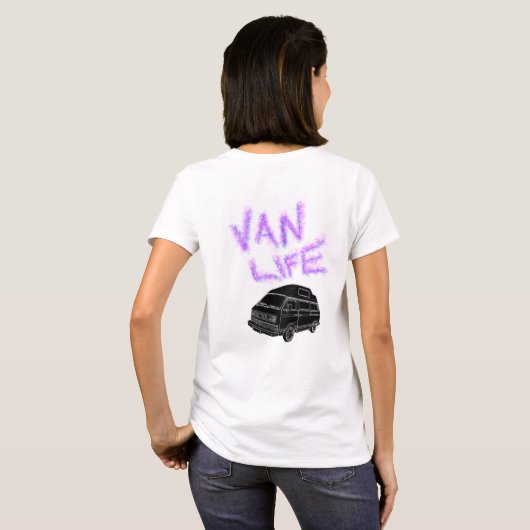 T-shirt Van Vie camper van (Dos entier)