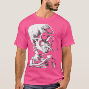 T-shirt Van Vincent Tête Humaine Avec Cigarette Gogh Skele