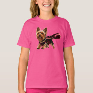 T-shirt van Yorkie Superhero Kind